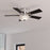 Vaxcel Lisbon 2 Light 42" Ceiling Fan, Frosted White