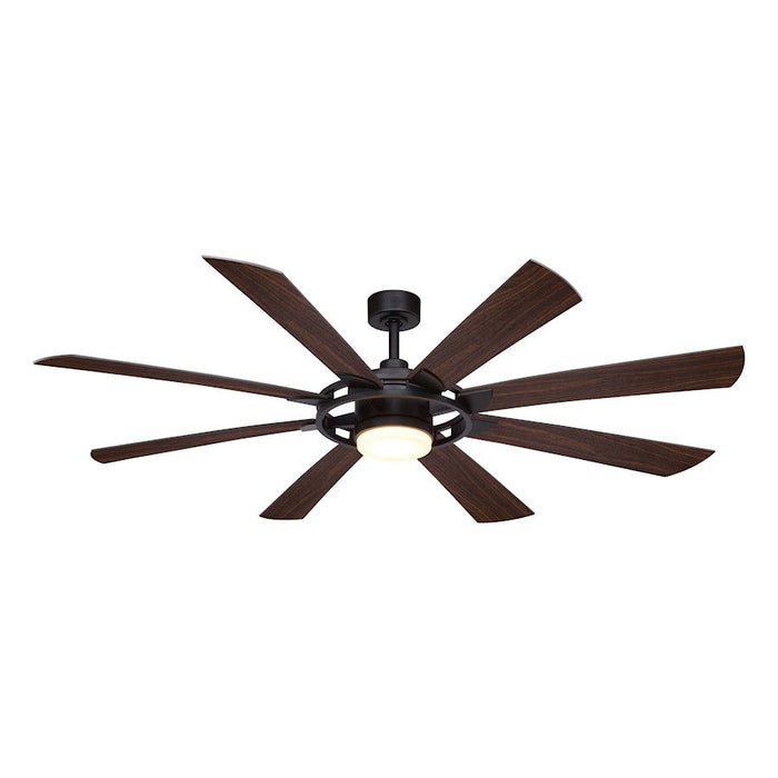 Vaxcel Burlington 1 Light 68" LED Ceiling Fan, Bronze/Frosted White