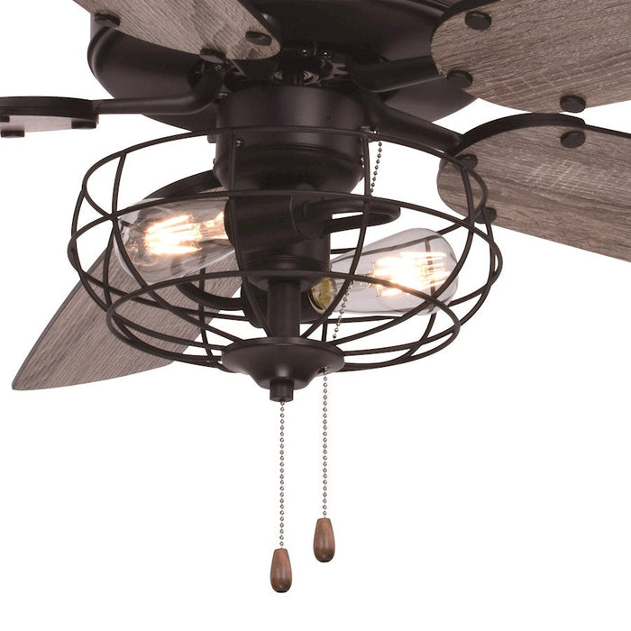 Vaxcel Reed 2 Light 48" Ceiling Fan, Matte Black