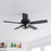 Vaxcel Reed 2 Light 48" Ceiling Fan, Matte Black