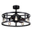 Vaxcel Akron 5 Light 25" Ceiling Fan, Black - F0105