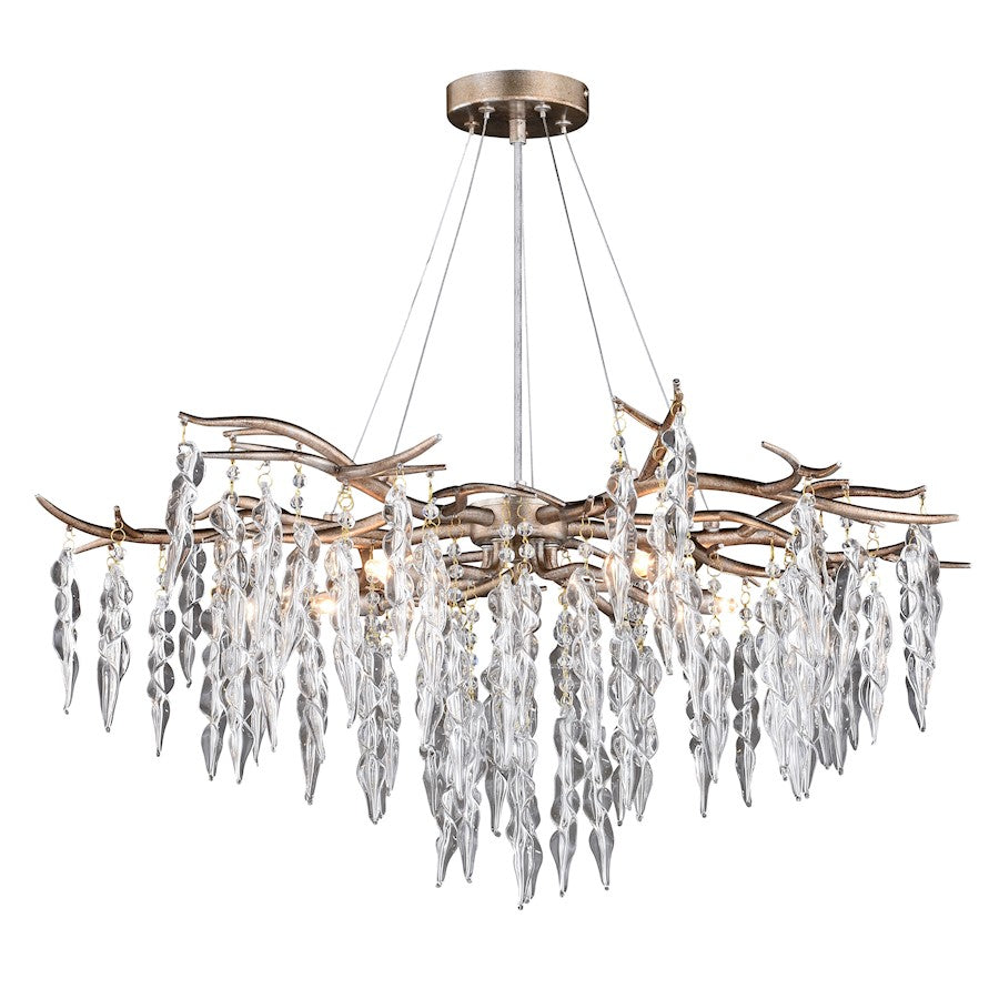 Vaxcel Rainier 5 Light Chandelier, Silver - H0230