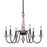 Vaxcel Georgetown 6 Light Chandelier, Gray - H0236