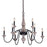 Vaxcel Georgetown 9 Light Chandelier, Gray - H0237