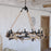 Vaxcel Breckenridge Antler Chandelier, Aged Iron/Natural