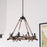 Vaxcel Breckenridge Antler Chandelier, Aged Iron/Natural