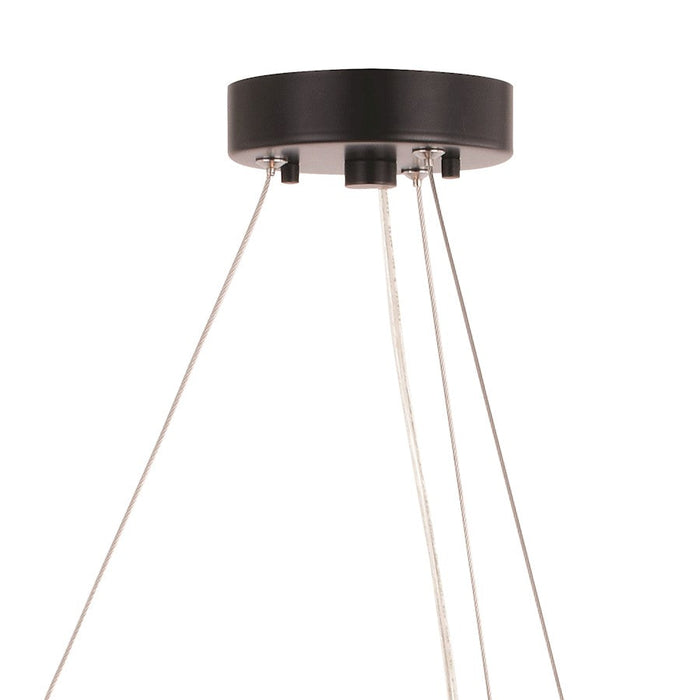 Vaxcel Wells 5 Light 28" Chandelier, Matte Black