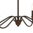 Vaxcel Annabelle 30" 6 Light Chandelier, Matte Black/Brushed Walnut