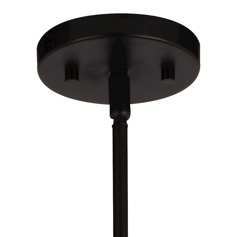 Vaxcel Damen 5 Light 25" Chandelier, Matte Black/Natural Brass