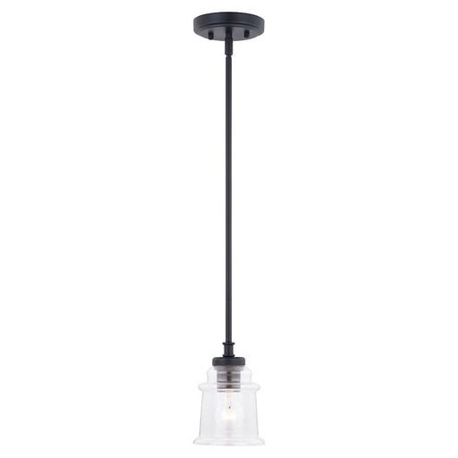 Vaxcel Toledo 1 Light Mini Pendant, Black - P0306