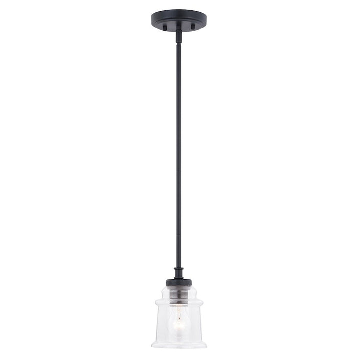 Vaxcel Toledo 1 Light Mini Pendant, Black - P0306