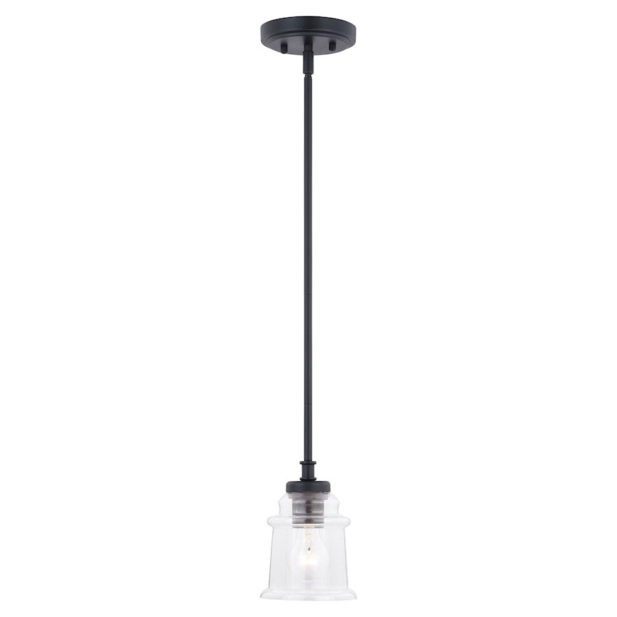 Vaxcel Toledo 1 Light Mini Pendant, Black - P0306