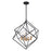 Vaxcel Rad 4 Light Pendant, Natural Brass, Black - P0307