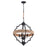 Vaxcel Beaumont 4 Light 20" Pendant, Natural Rope/Gray - P0308