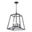 Vaxcel Hayes 4 Light 16" Pendant, Black - P0310