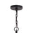 Vaxcel Estelle 6 Light 26.75" Orb Pendant, Matte Black