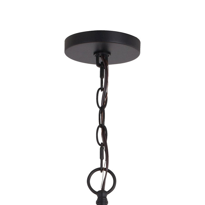 Vaxcel Estelle 6 Light 26.75" Orb Pendant, Matte Black