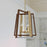 Vaxcel Dunning 4 Light 20" Pendant, Natural Brass/Burnished Chestnut