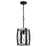 Vaxcel Montclare 1 Light 7.5" Mini Pendant, Textured Black/White Ash - P0354