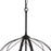 Vaxcel Montclare 5 Light 21.25" Orb Pendant, Black/White Ash