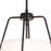 Vaxcel Benton 3 Light 16.75" Pendant, Matte Black/White Linen Shade