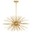 Vaxcel Nikko 26" 6 Light Pendant, Gold - P0366