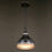 Vaxcel Sheffield 1 Light Pendant, Bronze/Distressed Ash/Light Silver