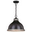 Vaxcel Sheffield 1 Light 15" Pendant, Bronze/Distressed Ash/Light Silver - P0368