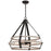 Vaxcel Taylor 24" 4 Light Pendant, Textured Black/Ash Gray - P0371