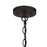 Vaxcel Taylor 24" 4 Light Pendant, Textured Black/Ash Gray