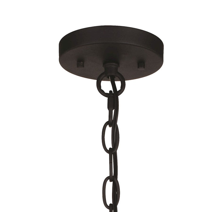 Vaxcel Taylor 24" 4 Light Pendant, Textured Black/Ash Gray