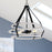 Vaxcel Taylor 24" 4 Light Pendant, Textured Black/Ash Gray