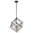 Vaxcel Rad 4 Light 17.5" Pendant, Black/Natural Brass - P0372