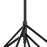 Vaxcel Rad 4 Light 17.5" Pendant, Black/Natural Brass