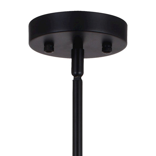 Vaxcel Rad 4 Light 23.5" Pendant, Black/Satin Nickel