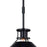 Vaxcel Canton 12" Pendant, Black/Matte White/Metal Shade