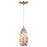 Vaxcel Milano 5" Mini Pendant, Satin Nickel/Terra Tide Glass - P0385