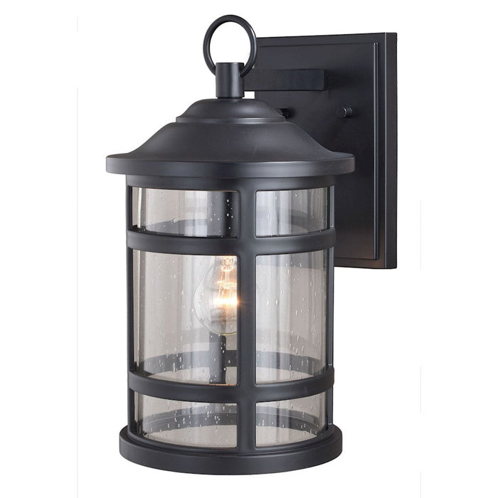 Vaxcel Southport 1 Light 8.5" Outdoor Wall Light, Black - T0524