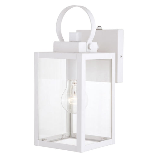 Vaxcel Medinah 1 Light 5" Outdoor Wall Light, White - T0553