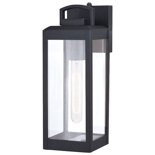 Vaxcel Kinzie 1 Light 5" Outdoor Wall Light, Black - T0566