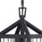 Vaxcel Gage 1 Light 7" Outdoor Pendant, Volcanic Black/Clear