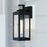 Vaxcel Kinzie 1 Light 5" Outdoor Motion Sensor Wall Light, Black/Clear