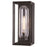 Vaxcel Pullman 1 Light 6.5" Outdoor Wall Light, Textured Black/Clear - T0605