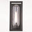 Vaxcel Pullman 1 Light 6.5" Outdoor Wall Light, Textured Black/Clear