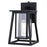 Vaxcel Blackwell 1 Light 6.5" Outdoor Wall Light, Matte Black/Clear - T0607