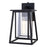 Vaxcel Blackwell 1 Light 8" Outdoor Wall Light, Matte Black/Clear - T0608