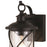 Vaxcel Adams 1 Light Outdoor Wall Light, Black/Clear