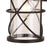 Vaxcel Adams 1 Light Outdoor Wall Light, Black/Clear