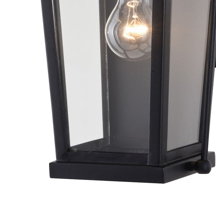 Vaxcel Lexington Dualux Outdoor Wall Light, Black/Clear