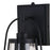 Vaxcel Portage Park 1 Light 6.5" Outdoor Wall Light, Matte Black/Clear